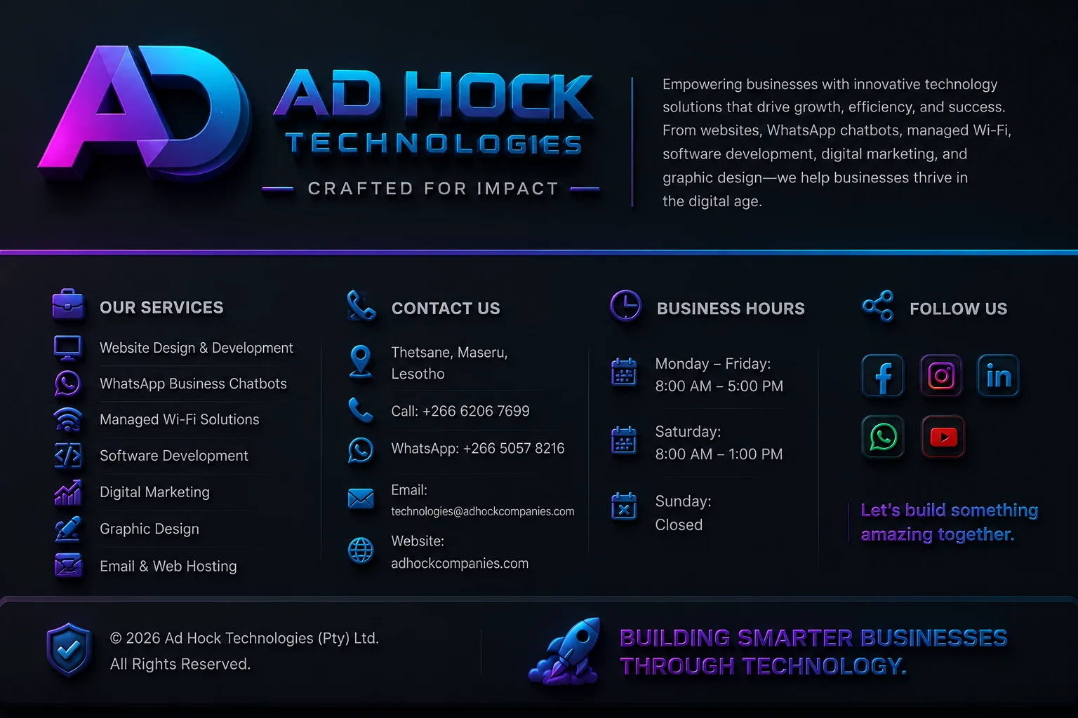 Ad Hock Technologies brand presentation