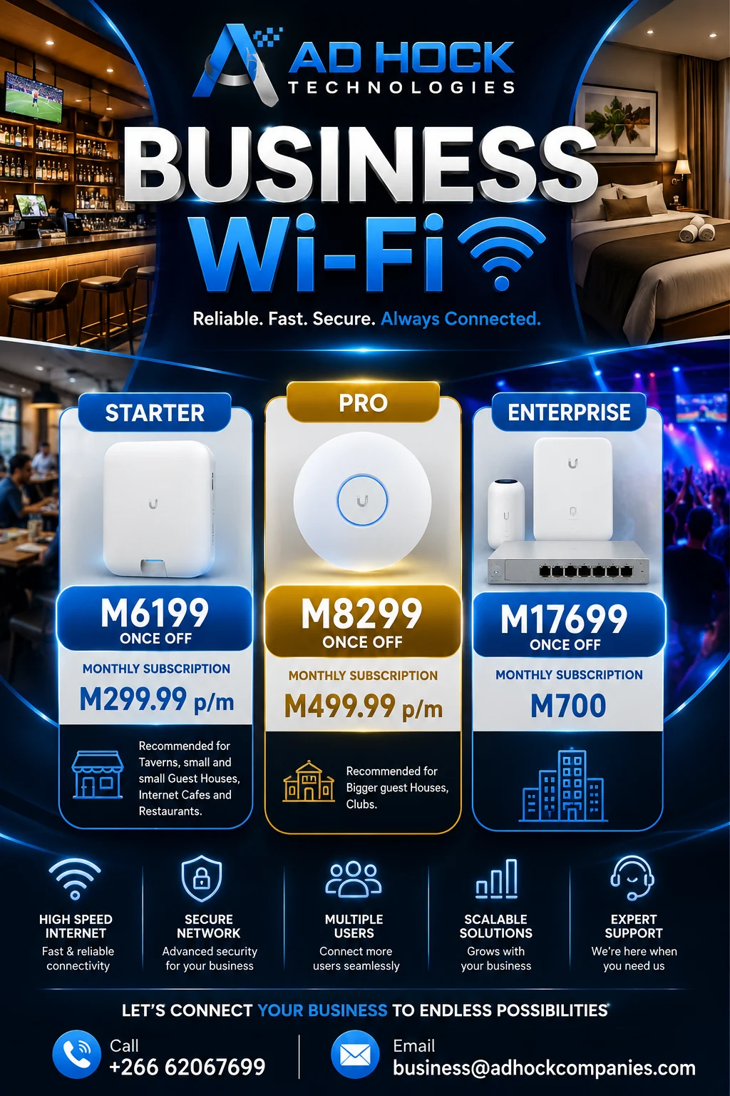 Managed Business Wi-Fi packages poster
